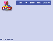Tablet Screenshot of gelartesorvetes.com.br